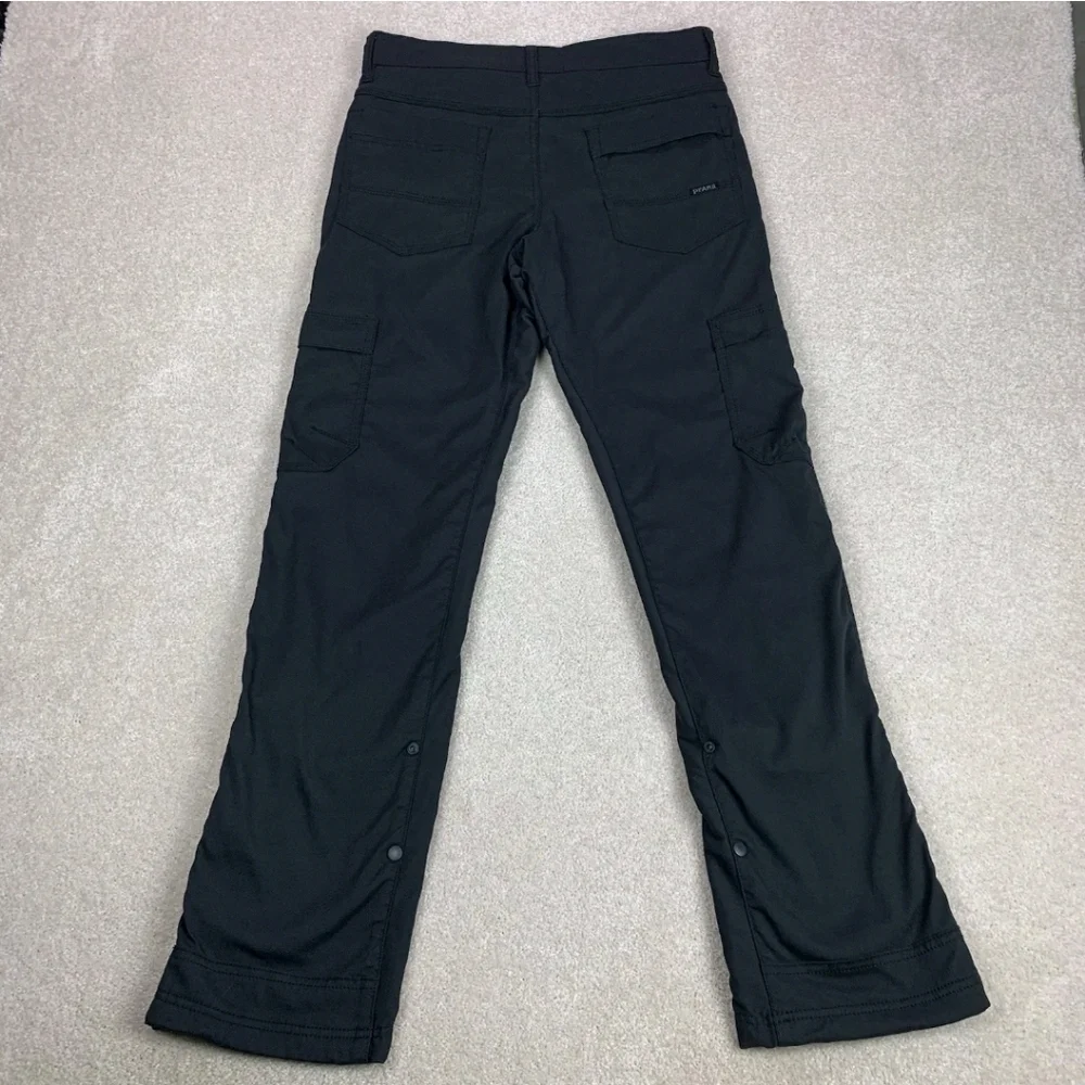 Prana Convertible Cargo Fleece Lined Pants Sz 38 Outdoors Hiking Minimalist - Picture 2 of 10